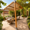 Pergola bois lamellé-collé