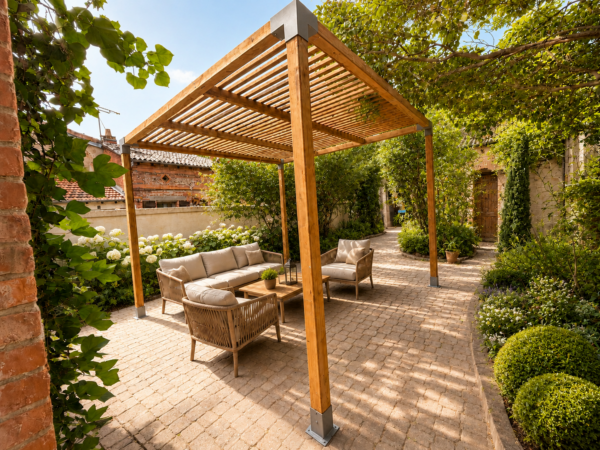 Pergola bois lamellé-collé