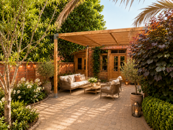Pergola bois lamellé-collé