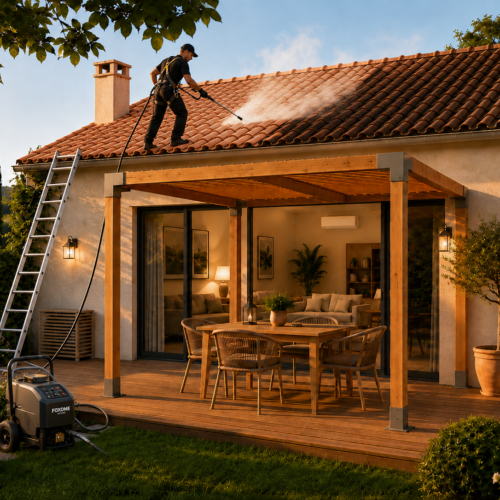 Nettoyage de toiture